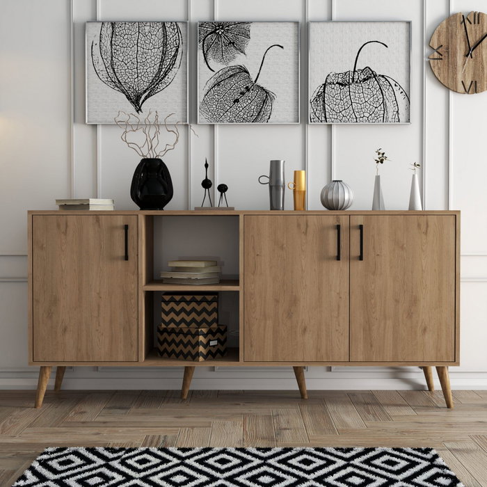 Hanah Home Consola de Roble